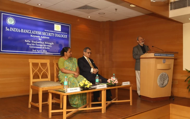 5th India-Bangladesh Security Dialogue held on 2-3 April 2014 at ORF in New Delhi, India