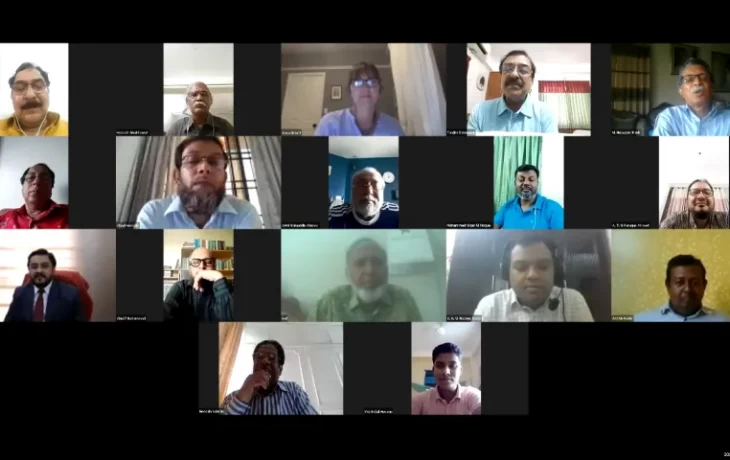 Bangladesh Enterprise Institute (BEI), in association with The International City Management Association (ICMA), USA and a local NGO Rupantar, organized a consultation meeting on “Community Resilience Through Youth Wellbeing” in a webinar held on 26 July 2020 through the Zoom online platform