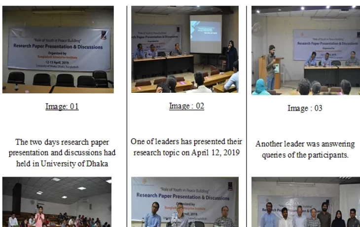 A two days Research Paper Presentation and Discussions on Role of Youth in Peace Building organized by BEI on 12-13 April 2019 at the University of Dhaka