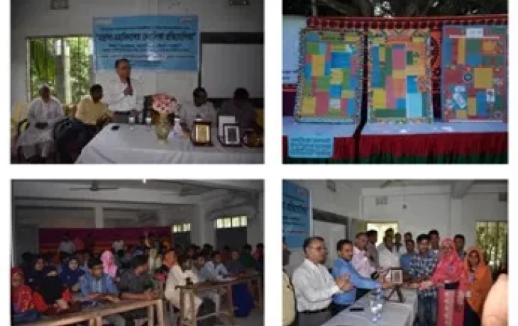 BEI organised a Madrassa-College Wallpaper Competition on the theme – Social Cooperation, Peace and Harmony for Preventing Violent Extremism in Bhabaniganj Government College Auditorium, Bagmara Upazila, Rajshahi on 30 September 2018