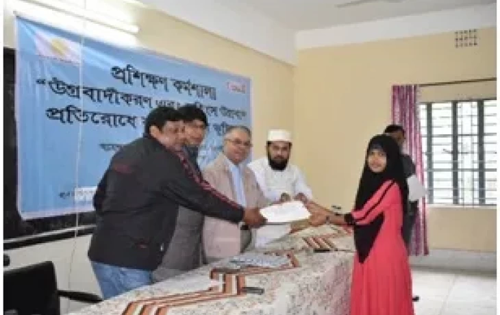 BEI organised a three day training workshop entitled ‘Role of Youth in Preventing Radicalization and Violent Extremism’ from 13-15 December 2017 in Birganj Upazila, Dinajpur