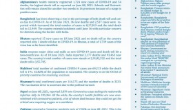 BEI Weekly News Highlights: Brief Highlights on Current Issues of South Asia, June 03, 2021-June 10, 2021