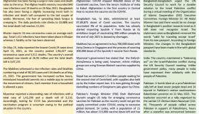 BEI Weekly News Highlights: A Brief Highlights on Current Issues of South Asia, May 21, 2021-May 26, 2021