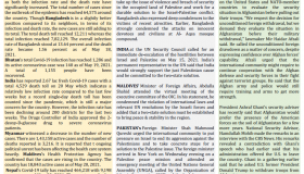 BEI Weekly News Highlights: A Brief Highlights on Contemporary Issues of South Asia, May 14, 2021-May 20, 2021