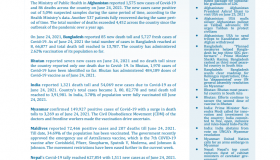 BEI Weekly News Highlights: Brief Highlights on Current Issues of South Asia, June 18, 2021-June 24, 2021