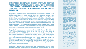 BEI Weekly News Highlights Brief Highlights on Current Issues of South Asia, 01-08 January 2024