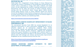 BEI Weekly News Highlights Brief Highlights on Current Issues of South Asia, April 19-May 06, 2024