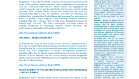 BEI Weekly News Highlights Brief Highlights on Current Issues of South Asia, 07-16 May, 2024