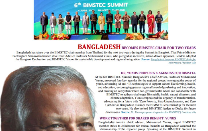 BEI Weekly News Highlights Brief Highlights on Current Issues in South Asia, 25 March-April 11, 2025